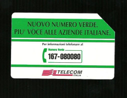 344 Golden - Numero Verde Telecom Da Lire 5.000 - Öff. Werbe-TK