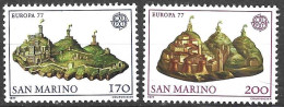 SAN MARINO - 1977 - EUROPA - SERIE 2 VALORI - NUOVO MNH** ( YVERT 933\4- MICHEL 1150\2  - SS 1131\2) - Unused Stamps