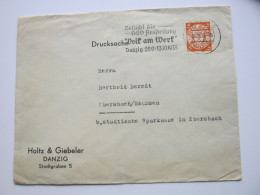 1935 , DANZIG , Drucksache  Mit Werbestempel : NSV - Ausstellung - Brieven En Documenten