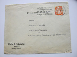 1935 , DANZIG , Drucksache  Mit Werbestempel : NSV - Ausstellung - Lettres & Documents