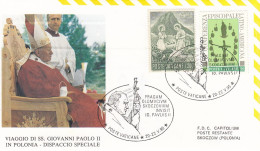 VATICAN Cover 7-39,popes Travel 1995,Poland - Papi