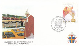 POLAND Cover 7-40,popes Travel 1995 - Papi