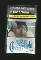 Tabacco Pacchetto Di Sigarette Italia - Chesterfield Blue N.3 Da 20 Pezzi ( Vuoto ) - Estuches Para Cigarrillos (vacios)