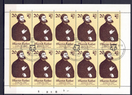 DDR 1982 - Martin Luther, Nr. 2755 Im Klb., FDC-gestempelt / Used - 1981-1990