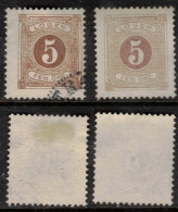 SWEDEN SCHWEDEN SUEDE 1877 MI 3B FACIT L13 PORTOMARKEN POSTAGE DUE DAMP STAMPS LÖSENFRIMÄRKEN LÖSEN USED + (*) - Impuestos