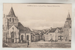 CPA ARDRES (Pas De Calais) - La Grand'Place, L'Eglise Et L'Hôtel De Ville - Ardres