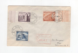 1941 Dt. Besetzung Lettland Orts R- Brief 5. Jahrestag Der Machtübernahme MI # 271, 276, 277 Gest. Riga - Lettland