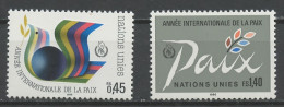 NU Genève - Vereinte Nationen 1986 Y&T N°145 à 146 - Michel N°145 à 146 *** - Année De La Paix - Nuevos