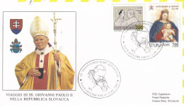 VATICAN Cover 7-47,popes Travel 1995,Slovakia - Papi