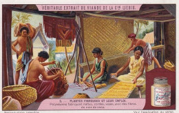 Chromo  Polynesiens Utilisant Fibre De Coco  Vannerie Nattes Cordes  Tahiti - Frans-Polynesië