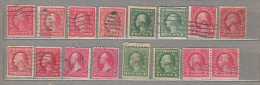 USA Washington 2 Cent  Different Stamps Used(o) #32438 - Sammlungen