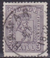 NO003D – NORVEGE - NORWAY - 1867 – COT OF ARMS – YT # 13 USED 140 € - Gebruikt