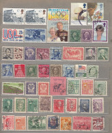 Lithuania USA UK Different Used (o) Stamps #32435 - Mezclas (max 999 Sellos)