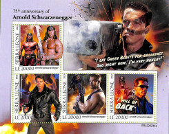 A9354 - SIERRA LEONE - ERROR MISPERF Stamp Sheet - 2022 - Arnold Schwarzenegger - Acteurs