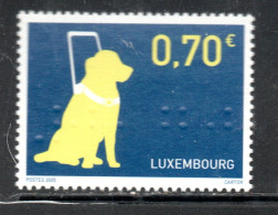 LUXEMBOURG LUSSEMBURGO LUXEMBURG 2005 SEEING EYE DOG 70c MNH - Nuevos