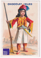 TOP Condition - Chromo Chocolat Ibled - Grec Grèce Soldat Armée - Victorian Trade Card Soldier Greece Greek A59-22 - Ibled