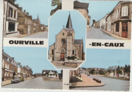 Ouville En Caux 76  Carte Circulée G  F Timbrée  Multivue ( 5 ) Souvenir - Ourville En Caux