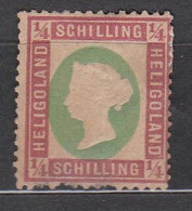 Heligoland Colonie Britannique Reine Victoria  1/4   Sans Gomme - Heligoland (1867-1890)