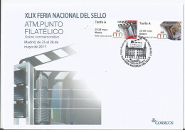Spain 2017 -  Postal Labels ATM Stamp Fair Madrid FDC - Automaatzegels [ATM]