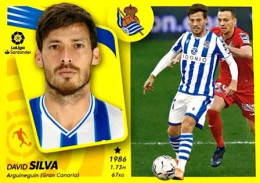 15a David Silva - Real Sociedad - ESTE Liga 2021-2022 Sticker Vignette No Panini - Spaanse Uitgave