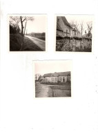 Lot De 3 Photos Au Format 8/8 Cm Leval Chaudeville - Beaumont