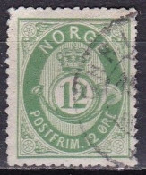 NO005E – NORVEGE - NORWAY – 1877-78 – POST HORN – SC # 26 USED 28 € - Gebruikt