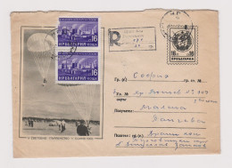 Bulgaria Bulgarie Bulgarien 1960 Postal Stationery Cover, Entier, Ganzsachen, Topic Sport Parachuting Competition /68206 - Briefe