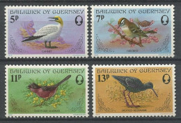 GUERNESEY 1978 N° 160/163 ** Neufs MNH  Superbes C 2,25 € Faune Oiseaux Birds Fou De Bassan Fauvette  Animaux - Guernsey