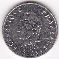 Nouvelle-Calédonie. 10 Francs 2003. En Nickel, Lec# 99h - Nouvelle-Calédonie