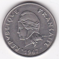 Nouvelle-Calédonie. 20 Francs 1967. En Nickel, Lec# 105 - Nuova Caledonia