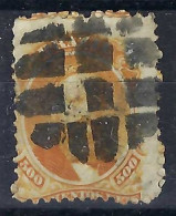 BRESIL Ca.1866:  Le Y&T 29 Obl. "GRILLE Circulaire De Gros Points" - Used Stamps