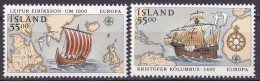 Island Satz Von 1992 **/MNH (A4-6) - Unused Stamps