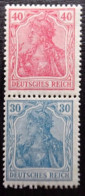 Deutsches Reich ZD S21 * , Zusammendrucke 144 + 145 - Carnets & Se-tenant