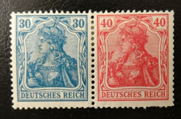 Deutsches Reich ZD W16 * , Zusammendrucke 144 + 145 - Libretti & Se-tenant