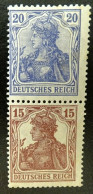 Deutsches Reich ZD S10 * , Zusammendrucke 87 II + 142 - Libretti & Se-tenant