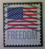 United States, Scott #5787, Used(o), 2023, Freedom Flag, (63¢), Gray, Blue, And Red - Gebraucht