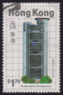 HONG KONG 1985 Architecture $1.70 Hong Kong Bank Sc#459 @E2569 - Used Stamps