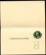 UY14 Type 1 Postal Card With Reply Mint Vf 1952 - 1941-60