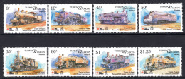 Turks & Caicos Islands 1991 Phila Nippon '91 - Steam Locomotives Set MNH (SG 1127-1134) - Turks & Caicos (I. Turques Et Caïques)