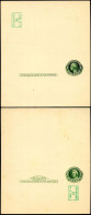 UY14f Type 1b-var M NONE R NORMAL Postal Card With Reply Cream Unfolded Mint 1952 Cat.$45.00+ - 1941-60