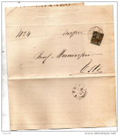 1894  LETTERA CON ANNULLO OSPEDALETTO EUGANEO PADOVA - Mint/hinged