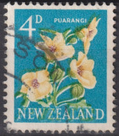 1960 Neuseeland ° Mi:NZ 397, Sn:NZ 338, Yt:NZ 388, Puarangi, Venice Mallow (Hibiscus Trionum) - Usati