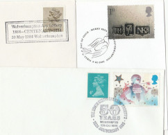 3 Diff WOLVERHAMPTON Event COVERS Gb Stamps Cover 1984 -2001 - Brieven En Documenten