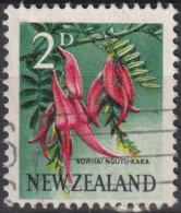 1960 Neuseeland ° Mi:NZ 394, Sn:NZ 335, Yt:NZ 386, K15 X 14, Kaka Beak (Clianthus Puniceus) - Usati