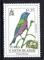 Turks & Caicos Islands 1993 Birds - $1.25 Painted Bunting MNH (SG 1235) - Turks & Caicos (I. Turques Et Caïques)