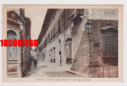 PRATO - VIA SER LAPO MAZZEI E CASA PIA DE CEPPI F/PICCOLO NON VIAGGIATA  ANIMAZIONE - Prato