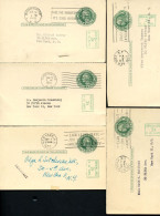 UY14m Type 1 Message Cards Binghamton+Thornwood+New York NY 1952 - 1941-60