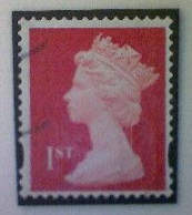 Great Britain, Scott #MH426, Used(o), 2019, Machin: Queen Elizabeth II, 1st, Royal Mail Red-2 - Machins