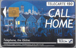 CARTE-PUBLIC-1989-120U-F121-GemA-CALL HOME NUIT -UTILISE -TBE- - 1989