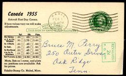UY14r Type 1 Reply Card Mabel MN 1955 - 1941-60